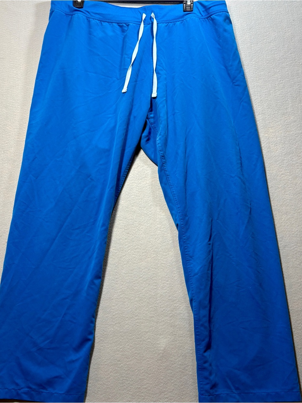 Figs Women's Royal Blue Scrub Pants, Size XXL, Straight Leg with Drawstring